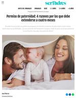 Permiso de paternidad: 4 razones por las que debe extenderse a cuatro meses