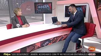 Interview in the program Diario 24h in the public TV of Spain, Channel TVE 24h, about the blind curriculum (21 December 2018)